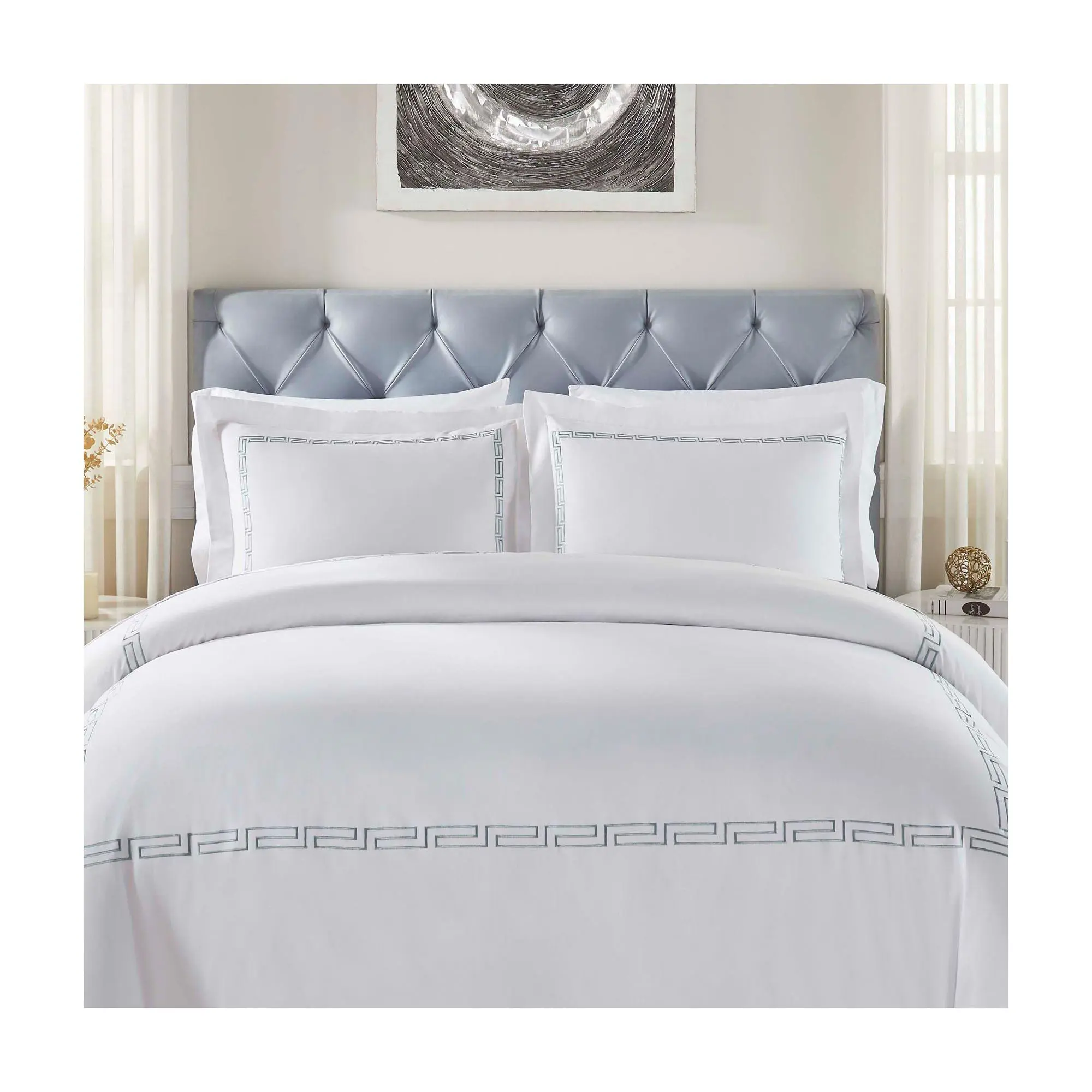 Superior Harrison Embroidered Duvet Cover Set -King/ Cal King