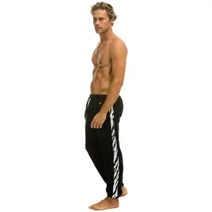 ZEBRA STRIPE SWEATPANTS - BLACK // ZEBRA