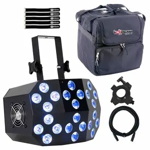 Eliminator Lighting Mega Wash 24 24 x 10W 6-in-1 Hex (RGBWA+UV) LED Wash Light with Protective Case Package