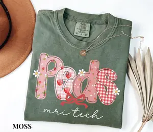 Comfort Colors MRI Tech Shirt, Strawberry Comfort Colors MRI Technologist Shirt, Personalized Radiology Tech Gift, Radiology student, Pediatric Mri Tech Cotton Fabric Top Womenswear