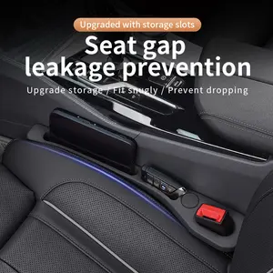 Car seat slot storage 1 Pair Universal Car Fit For Seat Gap Plug Strip Side Seam Car Gap Filler Leak Proof Fit For Seat Gap Storage Organizer Interior Decoration Adapt to the original manufacturer car  storage