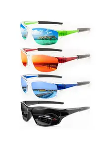 4 pairs Latest style pieced sports sunglasses for men and women, available in multiple colors for personalization. They offer UV400 protection, making them ideal for outdoor activities. Classic design that combines fashion and practicality. Sports Eyewear