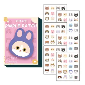 KHAZIX Mild Concealer Protective Pastes, Hydrocolloid Acne Patches, Acne Pimple Patch, Cute Animal Design, Single Item, Non-Flammable, Notified Via Scpn/cpnp, Made in China