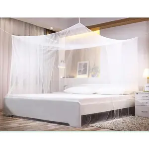 Bed Mosquito Net – Full & Queen Size, Elegant White Rectangular Canopy, 360° Protection with Breathable Mesh and Easy Installation