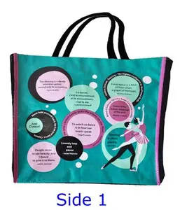 Reusable Ballet Quotes Design Shopping Ballet Bag