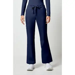 Cherokee WW Core Stretch Mid Rise Drawstring Cargo Pant - Navy