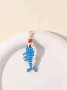 Colorful Beaded Fish Lobster Clasp Pendant, Cute DIY Jewelry Accessories, Perfect for Crafting and Decoration