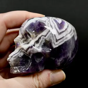 3in Chevron Dream Amethyst Crystal Skull