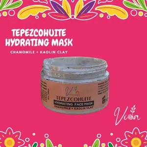 VIDA Tepezcohuite & Chamomile Mineral Mask | Hydrating, Calming, Moisture-Rich | Soothing Skincare for Comfortable, Balanced Skin