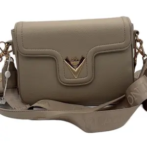 Quilted Crossbody Bag with Thin Strap and Large Logo Hardware for Everyday Use