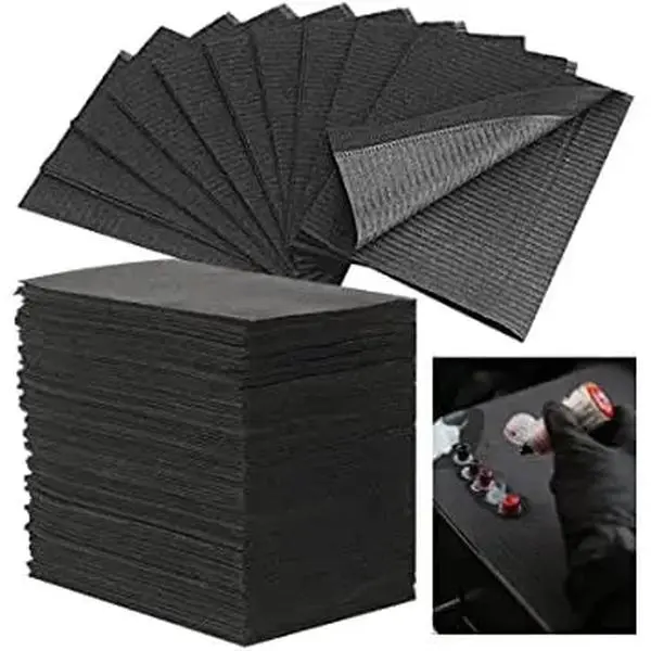 Disposable Dental Bibs Sheets Cloths, Tattoo Table Covers Clean Pad,Underpad Hygiene Personal Tattoo Bib Tattoo Table Cloth Tattoo Supply Sheet, 125pcs 13" X 18" Brow skincare lash (125 Pcs)