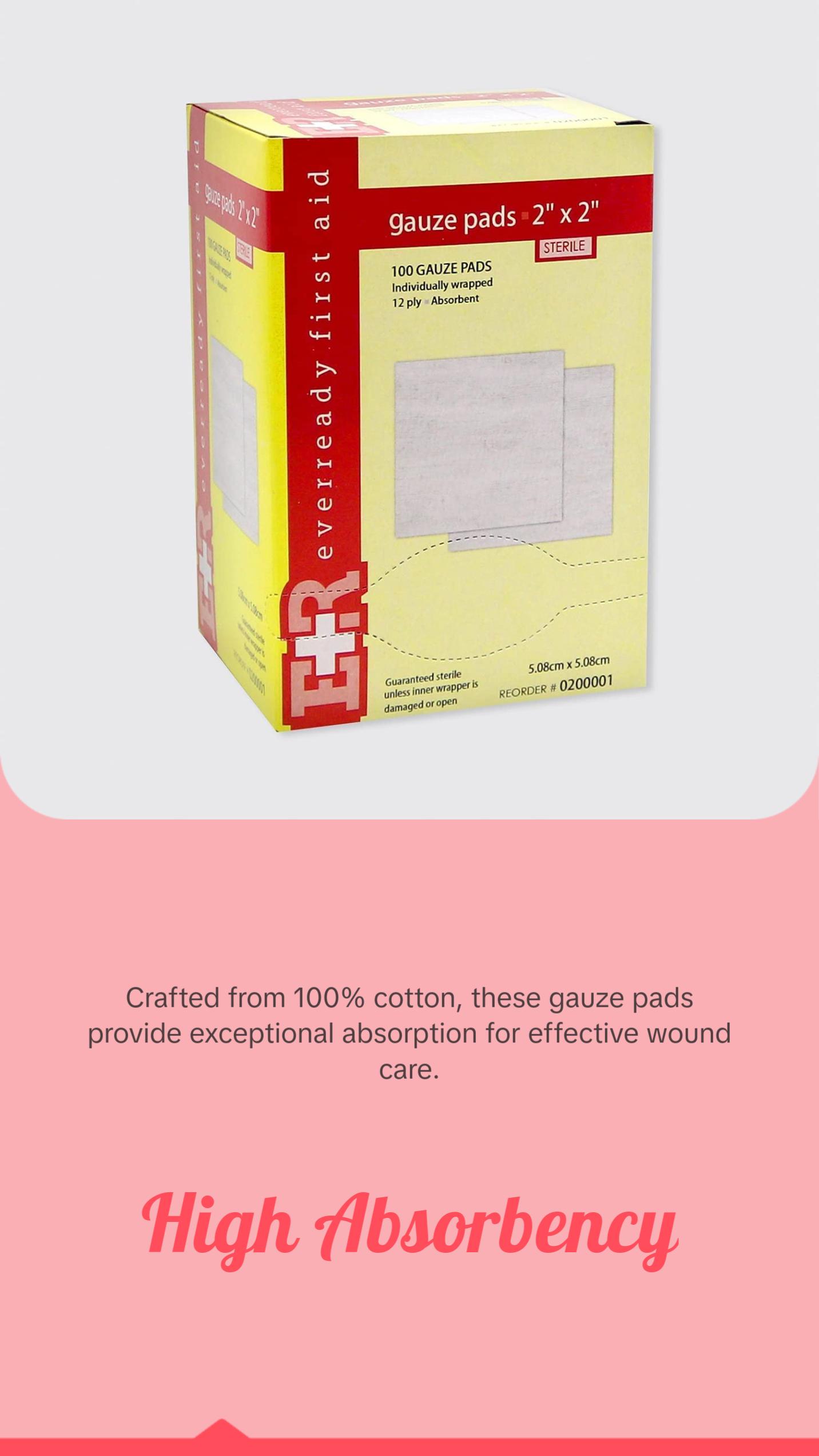 Sterile 12-Ply Cotton Gauze Pads