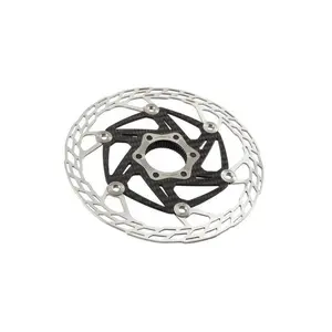 Carbon-Ti X-Rotor SteelCarbon 3 160 Center Lock Disc Rotor with Al7075 Adapter & Laser-Engraved Protection Plate for Enhanced Safety & Performance