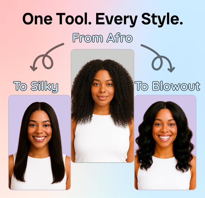 Thermal Brush, Blowout Wavy Boost 1.5 inch Heated Round Brush Look with  LED Display, Dual Voltage, Pink, Less Damage,  Hair Heated Curler Brush,Negative Ions Single,for wavy hair,hairstyling,long-lasting wave,Curling Irons,Detangler Straightening