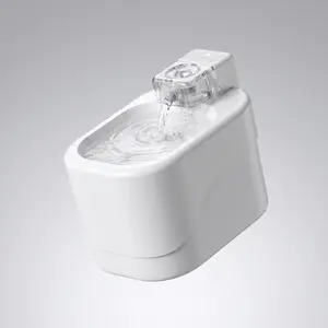 Wireless Motion Sensor Pet Water Fountain 2L 30‑Day Long Lasting Battery Ultra‑Quite Water Dispenser for Cats