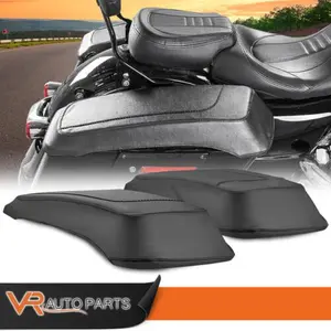 G-PLUS 2-Pack Plain Hard Saddlebag Speaker Lid Covers, Compatible with Harley Davidson Touring Models (1993-2013)