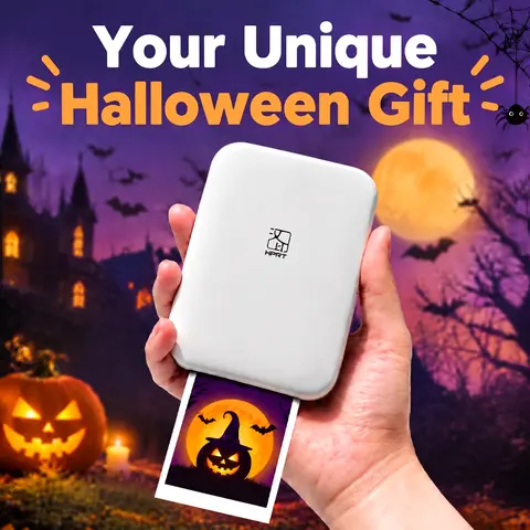 Hanin Mini Bluetooth Photo Printer MT53, portable, wireless, 2x3 inches, instant color photos, compatible with iPhone and Android, GiftedInLove