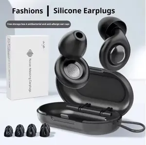 Ear Plugs for Sleeping 50dB Noise Cancelling Ear Plug with 7 Tips, 0.1Oz UltraComfy Ear Plugs for Noise Reduction for Concerts, Side Sleeper, Focus, Snoring, Silicone Reusable Earplug with Case