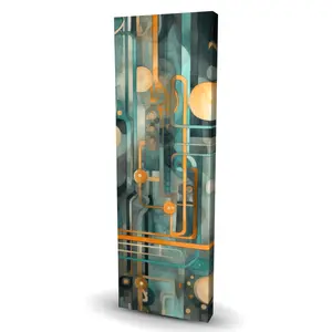 212 MAIN Artistic Astrological Machinery Wall Art Print - 16x48 in. White Home Decor, Decoration, Artwork, Gift-Worthy Posters & Prints (Conscious Sales C1RC16485B7NPX)