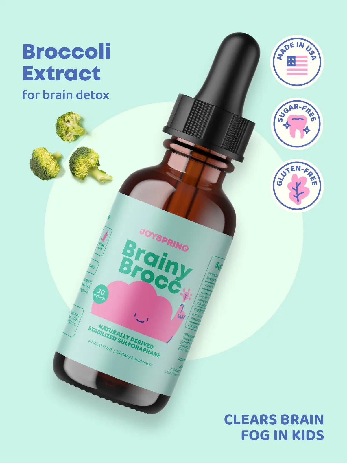 Brainy Brocc Natural – Plant-Based Formula for Focus, Mental Clarity & Daily Wellness with Essential Nutrients