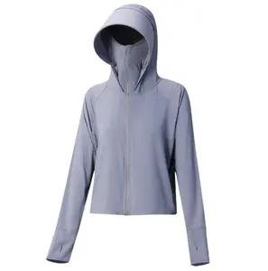 Sunscreen clothing for women 2025 new ice silk UV protection UPF50 + thin breathable outer wear large brim loose sunscreen clothing