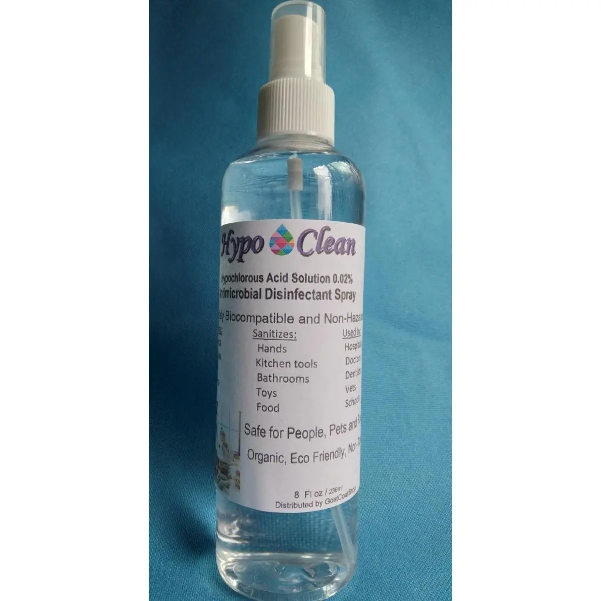212 MAIN Eco-Friendly Cleaner, Non-Toxic 0.02% Hypochlorous Acid Solution with Anti-Inflammatory Properties for School, Camping & Personal Care, 8 Fl. Oz.