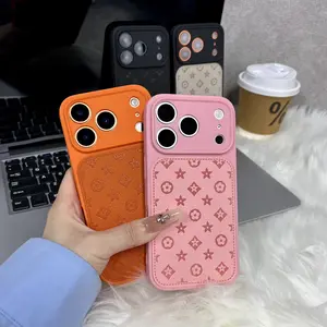 Suitable for iPhone 17，16, 15, 14, 13, 12, 11 Pro Max, high-end leather pattern phone case, iPhone 16 Plus, 15 Plus leather phone case for both boys and girls, shockproof phone case