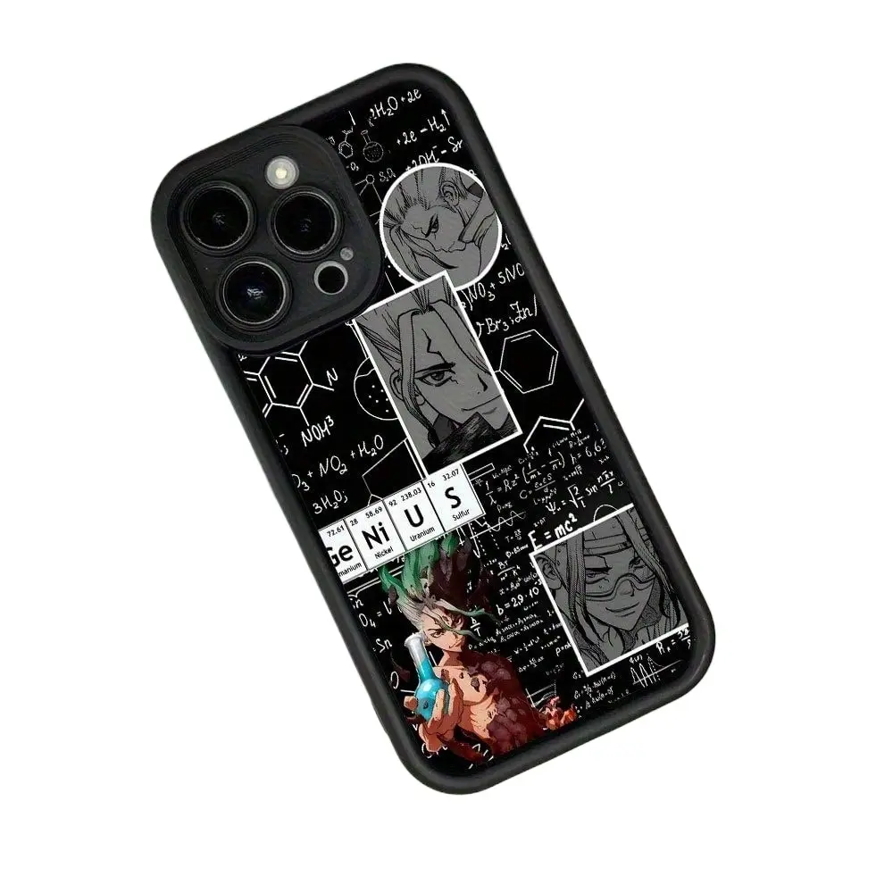 cool Anime D-Dr.STONE I-Ishigami S-Senkuu Phone Case Compatible with iPhone 17/16/15/14/13/12/11/Pro/ProMax/Plus/17Air/Xsmax, for Samsung S26/S25/S24/S23/S22/Plus/Ultra/24FE, Anti Fall Soft TPU Back Cover, Shockproof Cover, Creative Design, Gift for fans