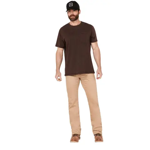 Cody James Menswear Men's Cotton Mid-Pocket Straight Leg Button-Closure Slim Stretch Denim Jeans - Cjfa21j01-Tan, Mensfashion Bottoms
