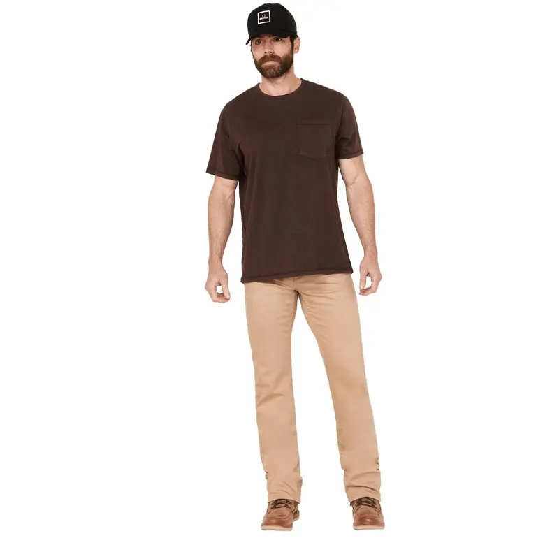 Cody James Menswear Men's Cotton Mid-Pocket Straight Leg Button-Closure Slim Stretch Denim Jeans - Cjfa21j01-Tan, Mensfashion Bottoms