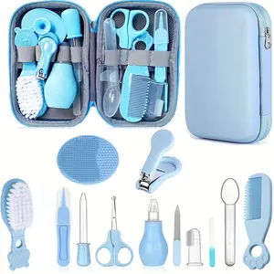 Baby Care Kit Set, 13pcs/12pcs/10pcs Infant Safety Care Set, Includes Comb, Nail Clipper, Nose Aspirator, Essential for Newborns