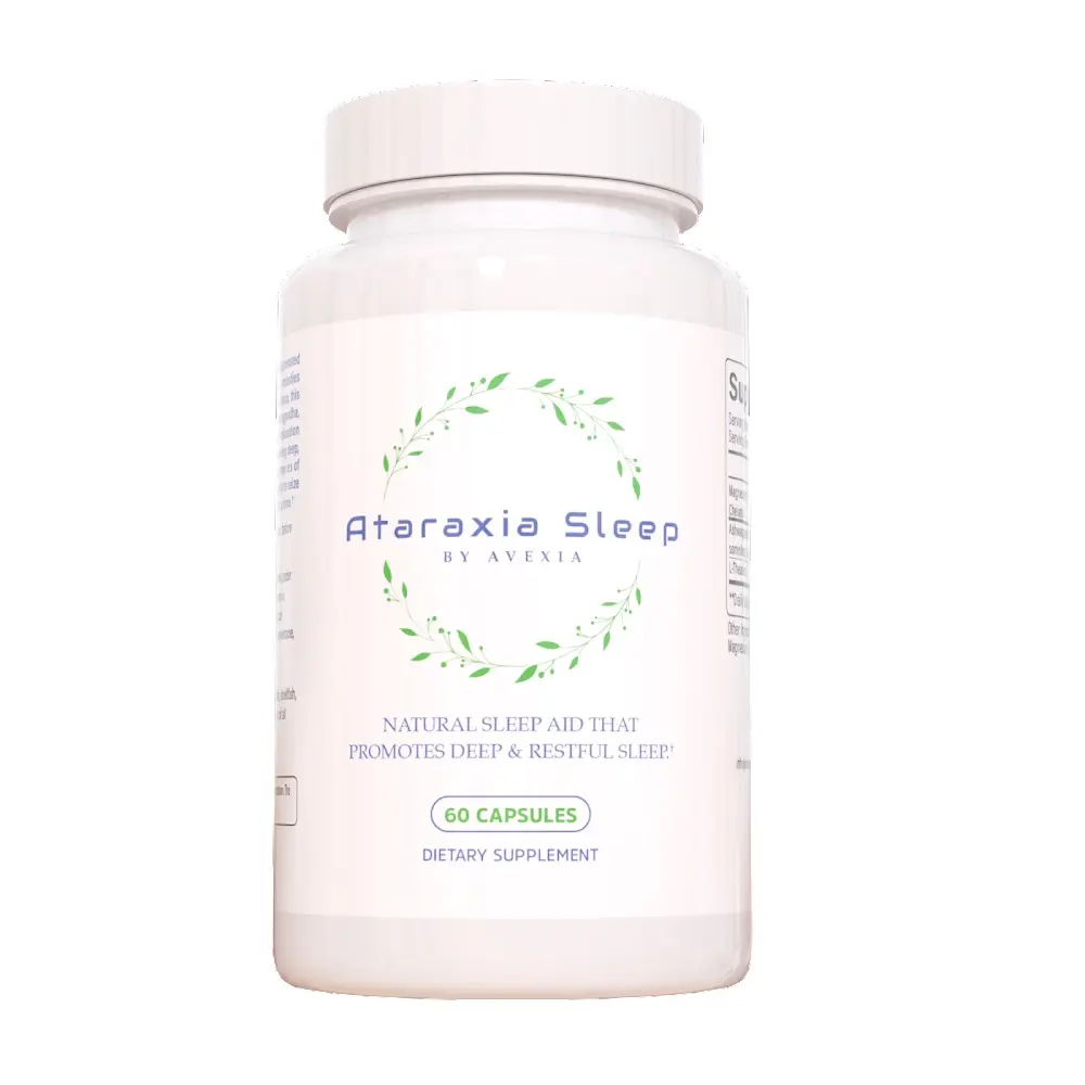 Ataraxia Sleep Supplement (Magnesium Glycinate, Ashwagandha, L-Theanine), 60 Ct.
