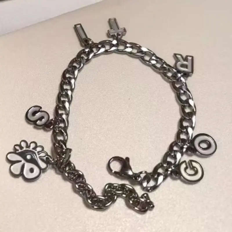 Fashionable Male Celebrity Same Style Creative Bracelet for Women Punk Bangle Couple Bracelets Party Fashion Girls Jewelry Gift