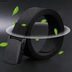 Tactical Belt for Men Military Army Style Quick Release Plastic Buckle Adjustable 120cm Waist Belt for Pants EDC Work Hiking Casual