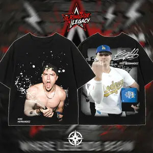 RingsideLegacy - Kike Hernandez "Utility Star" Baseball Premium 100% Cotton T-Shirt, Sunday Night Baseball, Playoffs Hero Outfit, Versatile Player Shirt, Game Day Outfit, Gift For Baseball Fans, Sports Graphic Tee