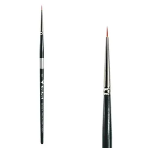 Trekell Golden Taklon Short Handle Artist Brush -  Size #5/0 Round