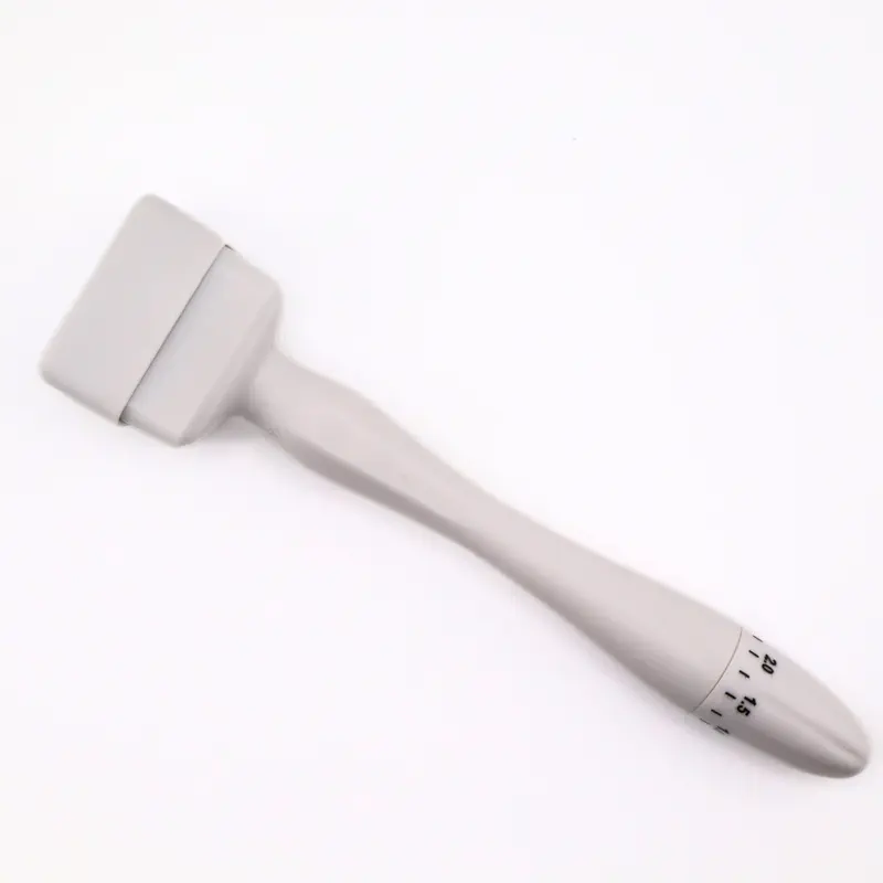 UrbanFit Titanium Derma Stamp - 0.25mm Tool for Skin Care - Ergonomic Handle & Premium Quality Materials - Portable & Friendly for Beginners - White
