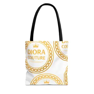 Diora Couture Gold Medallion Tote Bag — Luxury Pattern All-Over Print