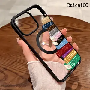 Premium Magnetic Phone Cases for iPhone11/12/13/14/15/16//17/Air/promax/Plus Charming Bookish y2k cased MagSafe Ready, Anti-Fall, Springtok and Ultra-Thin Design | Perfect for Everyday Use Screen Protector Resistance