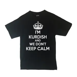CustoMonsterDesigns Men's I'm Kurdish and We Don't Keep Calm Shirt