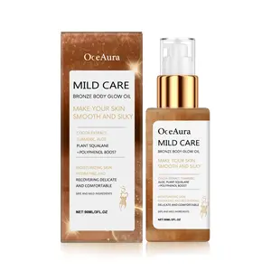 Oceaura Bronze Body Flash Oil Glitter Bronze Liquid Rose Gold Highlight Oil Waterproof and Moisturising Massage