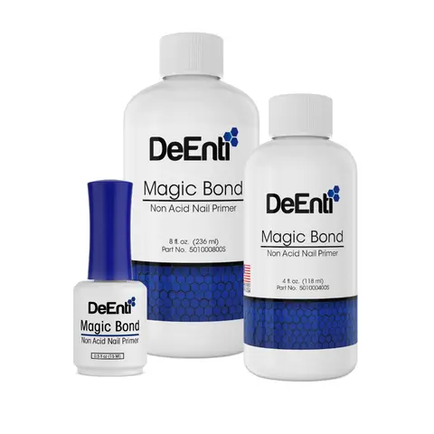 DeEnti Magic Bond Acrylic Nail Primer Non-Acid Formula for Maximum Grip & Long Lasting Manicures Essential Nail Prep Solution 0.5 fl oz 4 fl oz or 8 fl oz Cosmetic