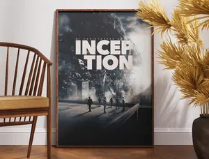 Inception Movie Poster, Christopher Nolan Film Print, Print Movie Poster , Wall Art, Vintage Poster, Gift Idea, Leonardo DiCaprio