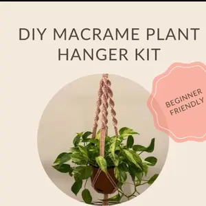 Macrame Plant Hanger DIY kit - Beginner Friendly