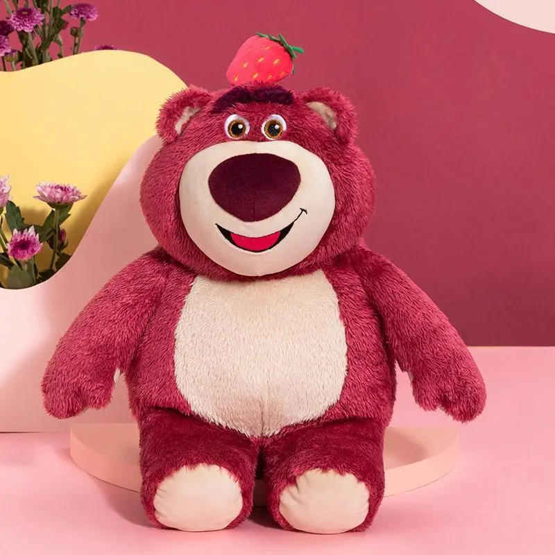 Disney Sweet Lotso Strawberry Bear Plush – Sitting Doll, Perfect Birthday, Festive & School Gift, Cute Room Decor backtoschool