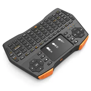 Wireless Keyboard with Touchpad 2.4GHz Compact Air Mouse Remote for Smart TV Android Box PC