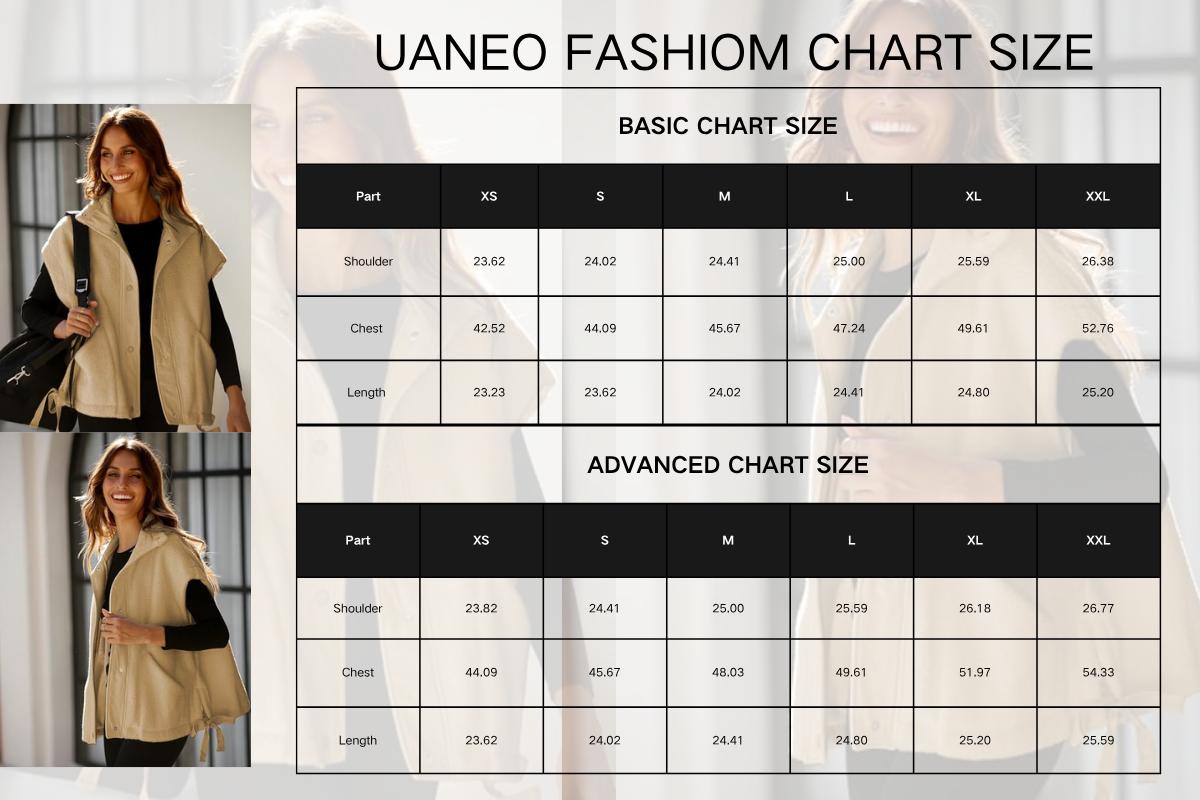 UANEO Women's Fleece Vest Casual Sleeveless Button Down Sherpa Jacket Outerwear with Pockets TikTokShopBlackFriday UANEO Women's Fleece Vest Casual Sleeveless Button Down Sherpa Jacket Outerwear with Pockets TikTokShopBlackFriday