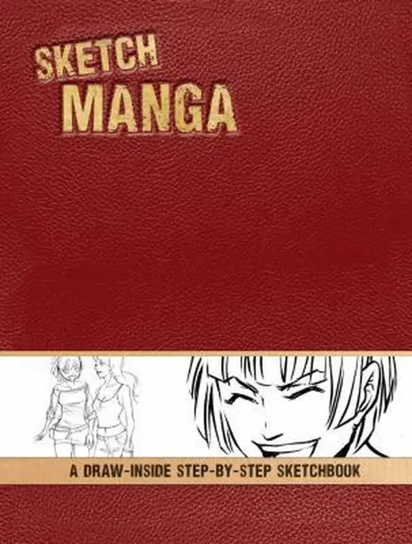 USED Book - Sketch Manga: A Draw-Inside Step-By-Step Sketchbook by Flores, Irene (Hardcover) - english
