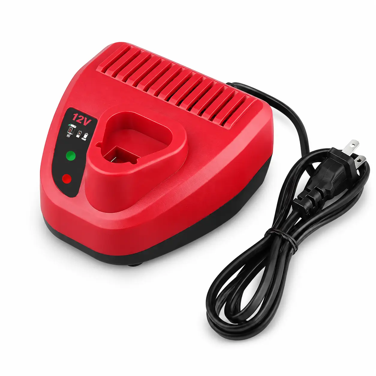 Replacement for Milwaukee M12 Charger, 12V Rapid Battery Charger for Milwaukee M12 Lithium-Ion Batteries 48-11-2401 48-11-2430 48-59-2401