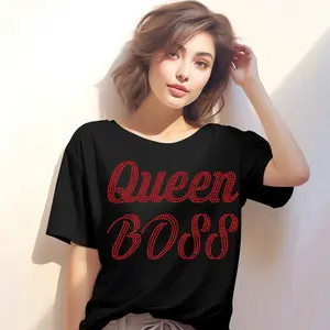 [Just Jessica]+[Reusable Rhinestone Flock]+ [Rhinestone Template]+[Queen]+[Boss]+[Bling Template]+[T-Shirts/Bling Merchandise]] Lace Zippers Webbing Webbing